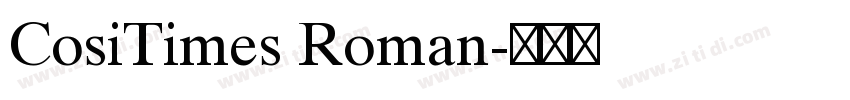 CosiTimes Roman字体转换